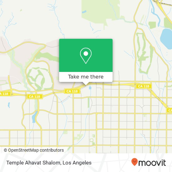 Mapa de Temple Ahavat Shalom