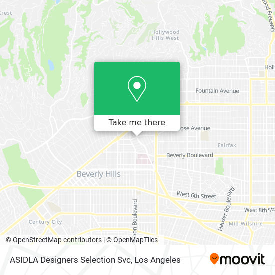 Mapa de ASIDLA Designers Selection Svc