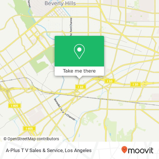 A-Plus T V Sales & Service map