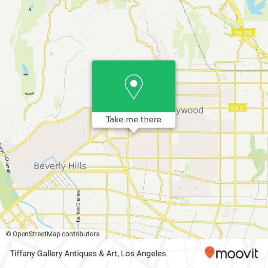 Mapa de Tiffany Gallery Antiques & Art