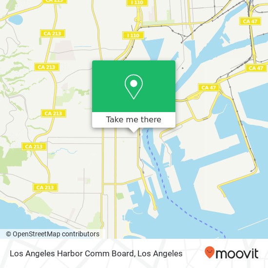Mapa de Los Angeles Harbor Comm Board