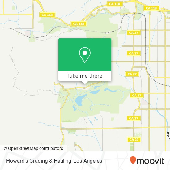 Howard's Grading & Hauling map