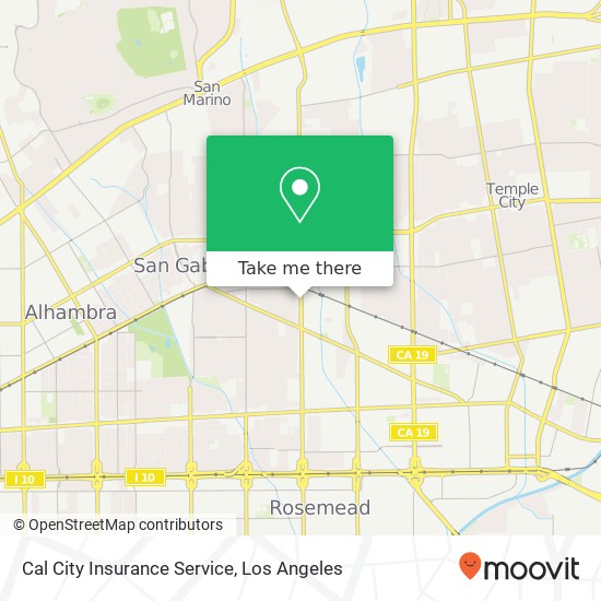 Cal City Insurance Service map