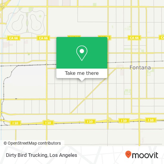 Dirty Bird Trucking map