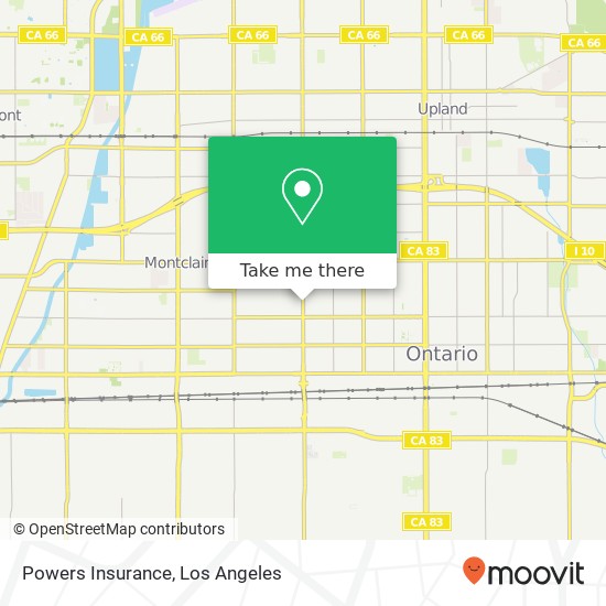 Powers Insurance map