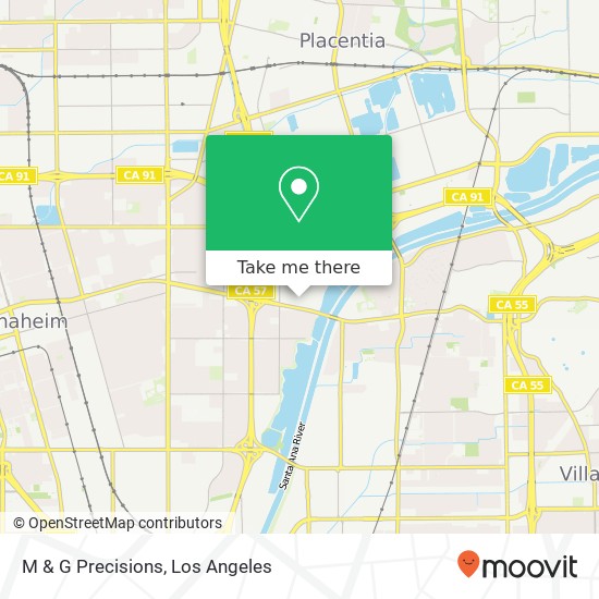 M & G Precisions map