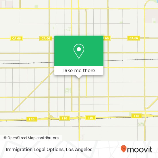 Mapa de Immigration Legal Options