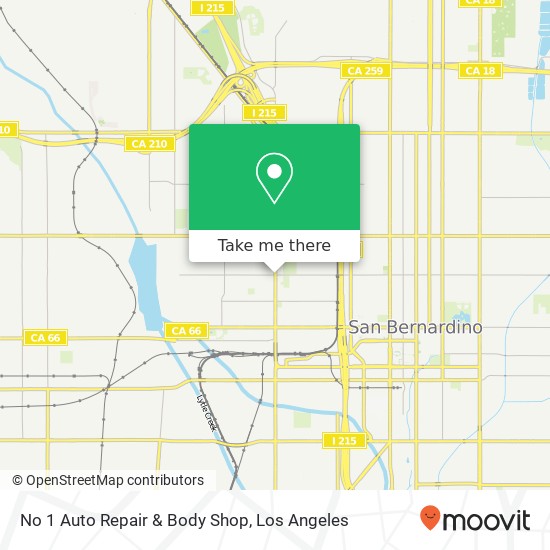 No 1 Auto Repair & Body Shop map