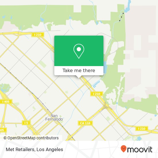 Met Retailers map