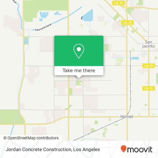 Jordan Concrete Construction map