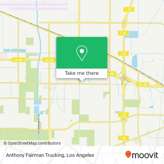 Mapa de Anthony Fairman Trucking