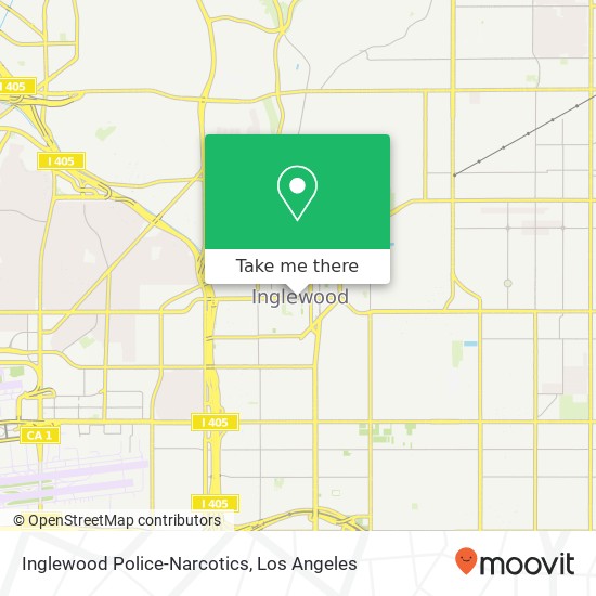 Mapa de Inglewood Police-Narcotics