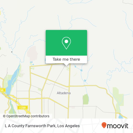 L A County Farnsworth Park map