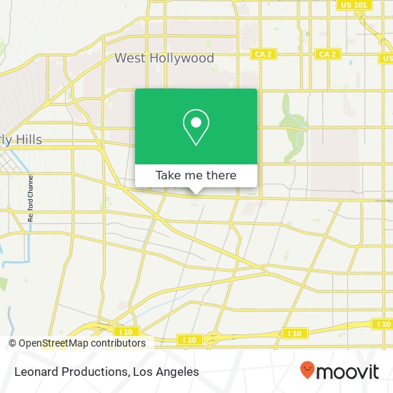 Leonard Productions map