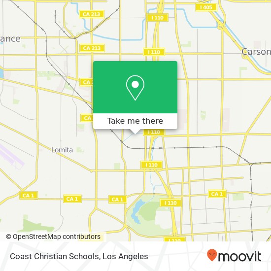 Coast Christian Schools map