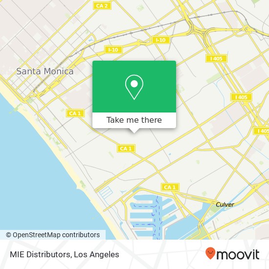 MIE Distributors map