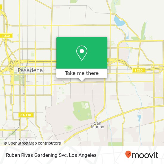 Mapa de Ruben Rivas Gardening Svc