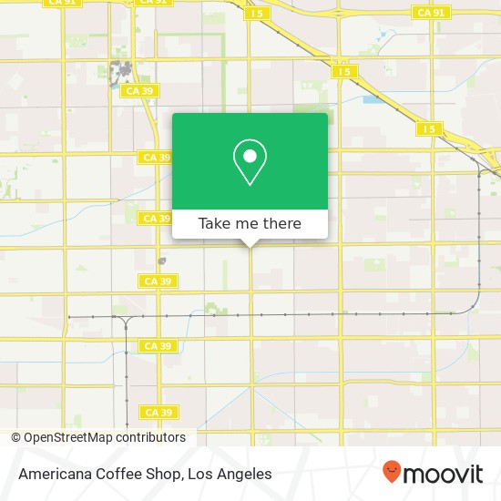 Americana Coffee Shop map