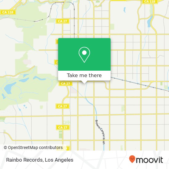 Mapa de Rainbo Records