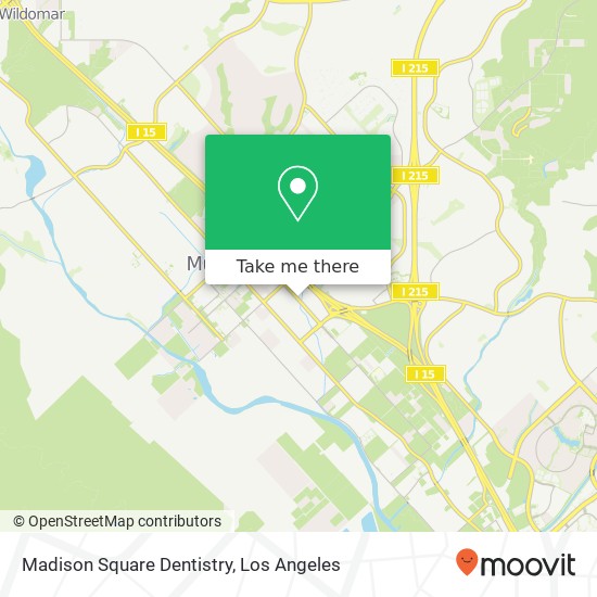 Madison Square Dentistry map