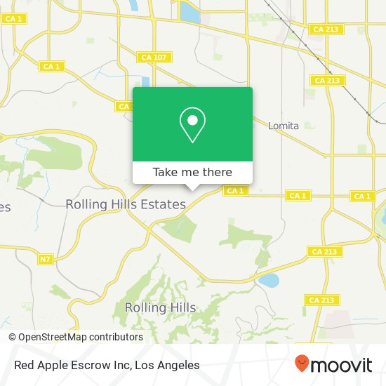 Red Apple Escrow Inc map