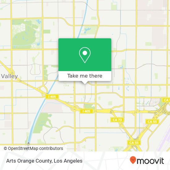 Mapa de Arts Orange County