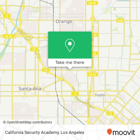 Mapa de California Security Academy