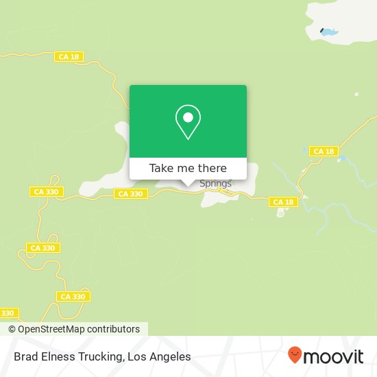 Mapa de Brad Elness Trucking