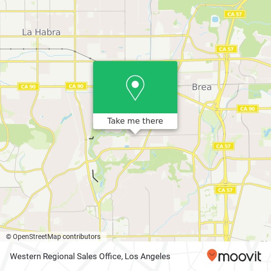 Western Regional Sales Office map