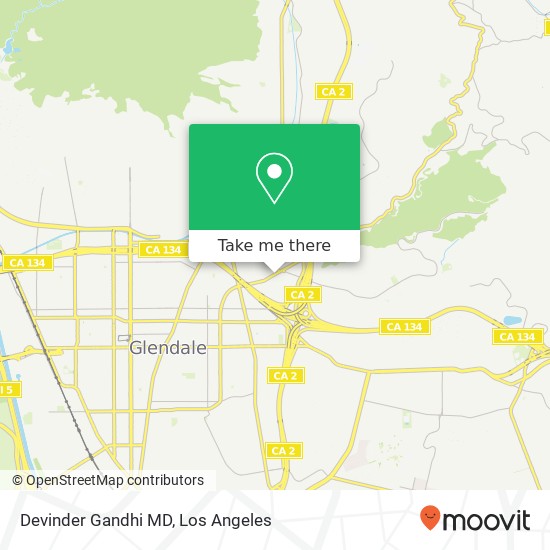 Mapa de Devinder Gandhi MD