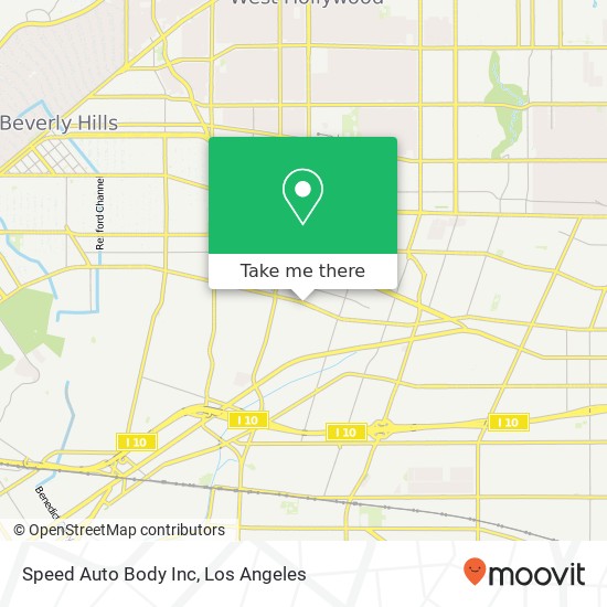 Speed Auto Body Inc map