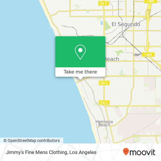 Jimmy's Fine Mens Clothing map