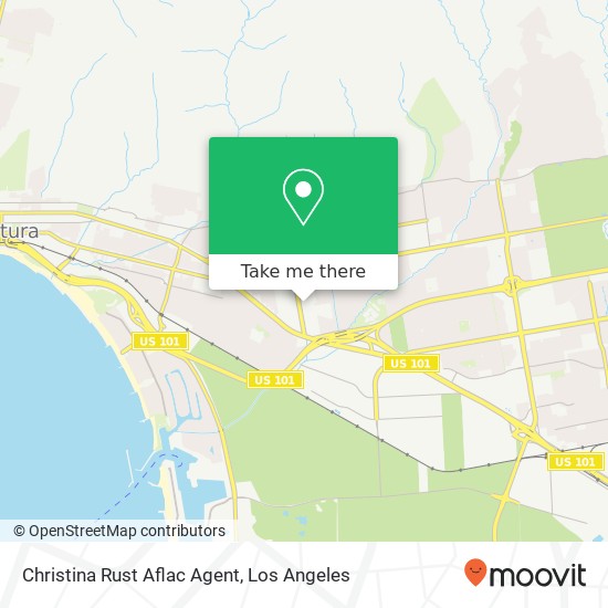 Christina Rust Aflac Agent map