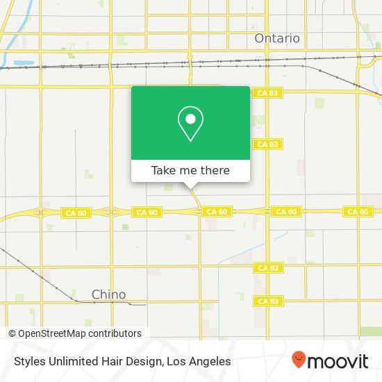 Styles Unlimited Hair Design map