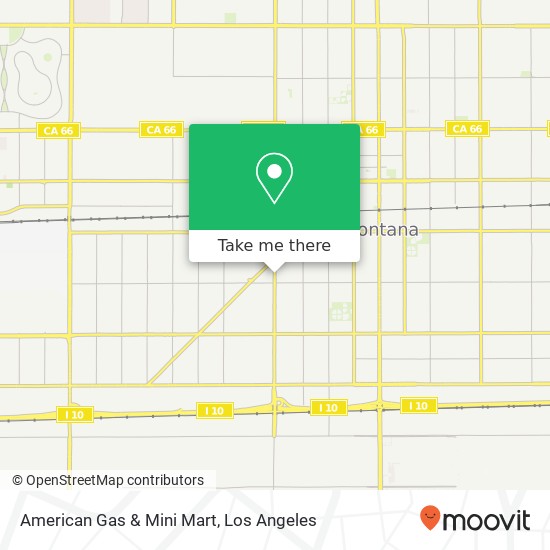 Mapa de American Gas & Mini Mart