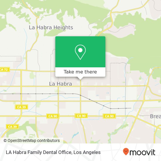 LA Habra Family Dental Office map