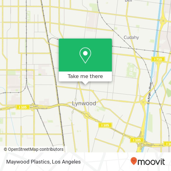 Maywood Plastics map