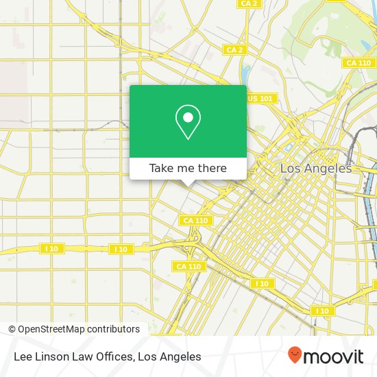 Lee Linson Law Offices map