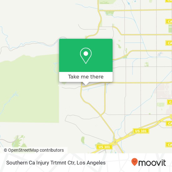 Mapa de Southern Ca Injury Trtmnt Ctr