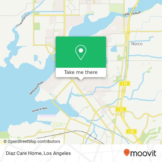 Diaz Care Home map