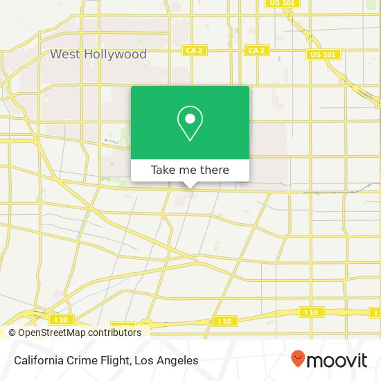 Mapa de California Crime Flight