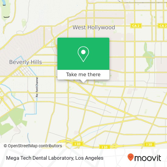 Mapa de Mega Tech Dental Laboratory
