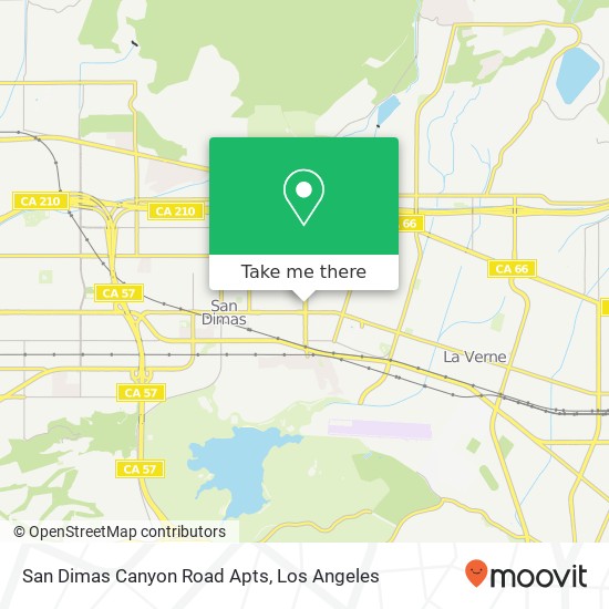 Mapa de San Dimas Canyon Road Apts