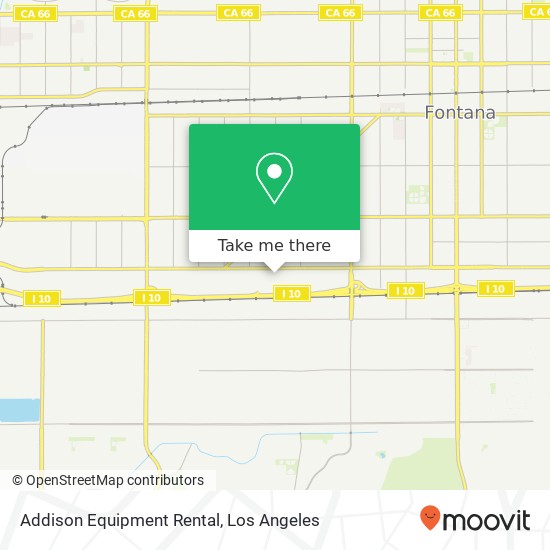 Addison Equipment Rental map