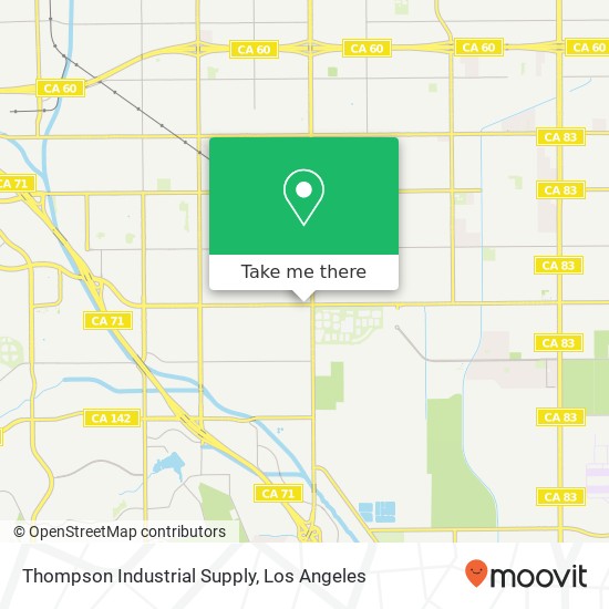 Thompson Industrial Supply map