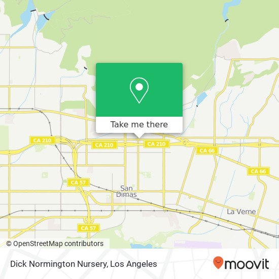 Dick Normington Nursery map