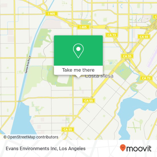 Evans Environments Inc map