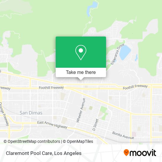 Claremont Pool Care map