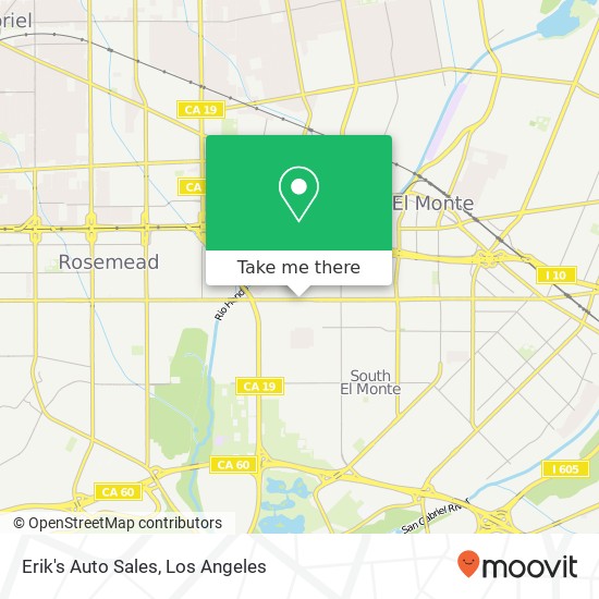 Erik's Auto Sales map