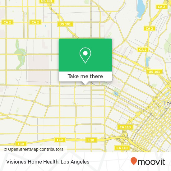 Mapa de Visiones Home Health